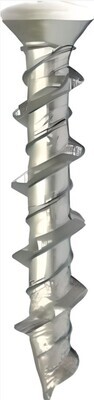 5.0mm x 32mm Countersunk Wall Screws Zinc White Head Box of 100