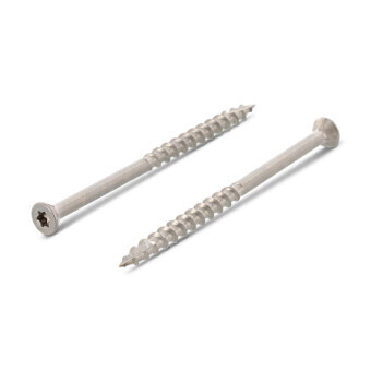 4.8mm x 75mm  9142 Decking Screws TX20 Torx (Star Drive)  A2 stainless steel   Tub of 250