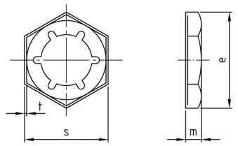 M10   Din 7967 Pal Nuts A2 Stainless Steel