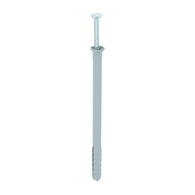 8.0mm x 80mm Nylon Hammer Screws Zinc &amp; Yellow Timco Part 80080HF    Box of 100