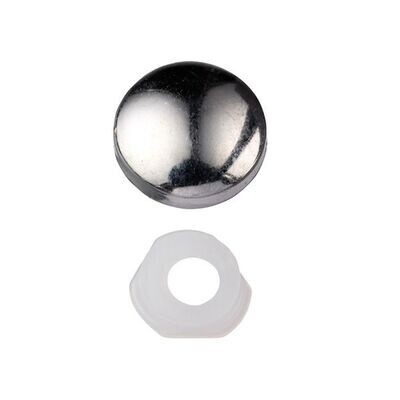 Unifix Two Piece Screw Caps - Chrome To fit 3.5 to 4.2 Screw (Pack of 200)