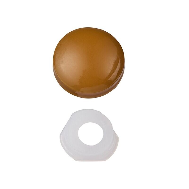 Unifix Two Piece Screw Caps - Light Brown To fit 3.5 to 4.2 Screw (Pack of 200)