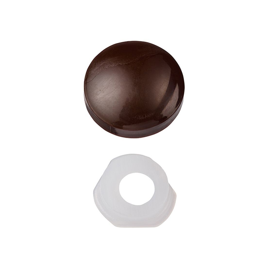 Unifix Two Piece Screw Caps - Dark Brown To fit 3.5 to 4.2 Screw (Pack of 200)