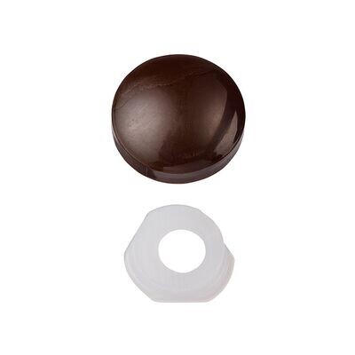 Unifix Two Piece Screw Caps - Dark Brown To fit 3.5 to 4.2 Screw (Pack of 200)