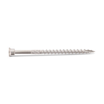 5.0 x 80mm TX25 Facade &amp; Decking Single Thread Terrace Screws Hardened St.St  Box of 100