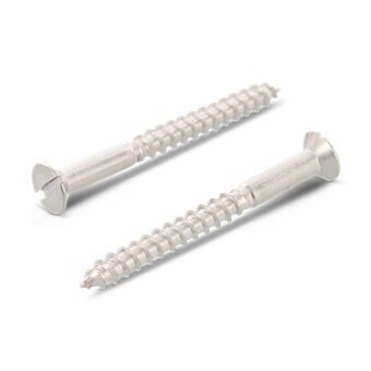 5.5 x 50mm  (10.2mm head) Countersunk Slotted A2 Stainless Steel  Box of 100