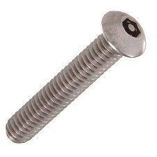 M8 x 12 Socket Button A2 Stainless Steel Pin Hex Security  Box of 10