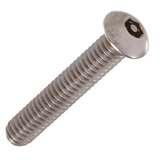 M6 x 16 Socket Button A2 Stainless Steel Pin Hex Security Box of 10
