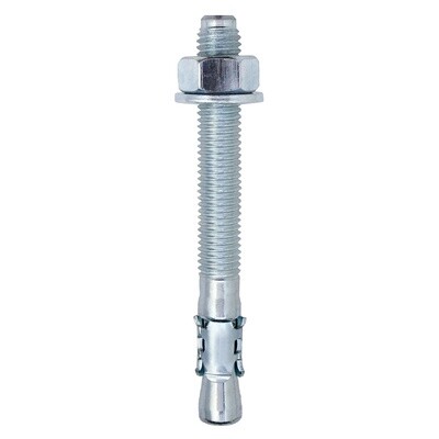 M16 x 285 Anchor Bolt (Through Bolt) Zinc Plated   Box of 10