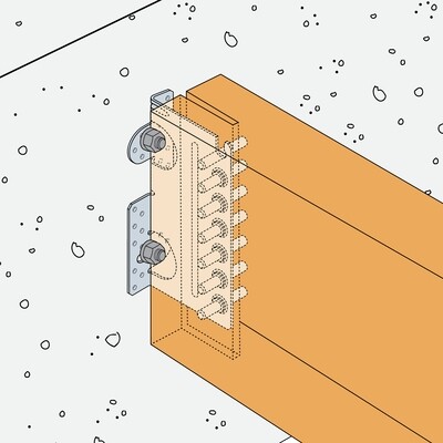 Concealed Beam Hanger CBH220/2.5