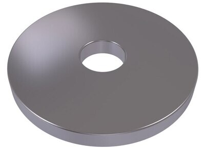 Large Washer Din 1052  A2 Stainless Steel  - Size 14mm ID, 58mm Outside Diameter, 6mm Thick  (Box of 50)