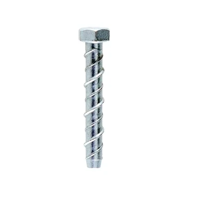 Hex Head Screw In Anchors Zinc Plated