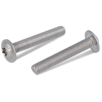 M6 x 60 Flange Button Head machine screw metric fully threaded with a Torx TX drive in A2 stainless steel.  Box of 100