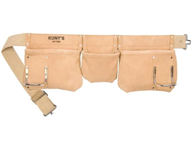 AP-1300 Carpenter&#39;s Apron 5 Pocket Suede Leather