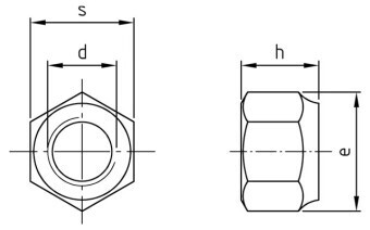 M16 Nyloc Nuts Din 982 Type P  Zinc Plated