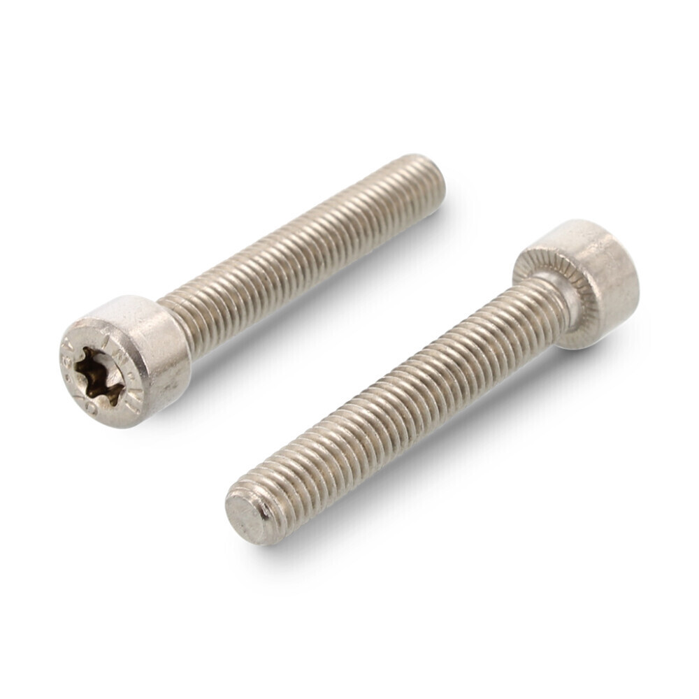 M8 x 25mm Socket Cap Serrated Flange Head TX Drive A2 st.st  Box of 200