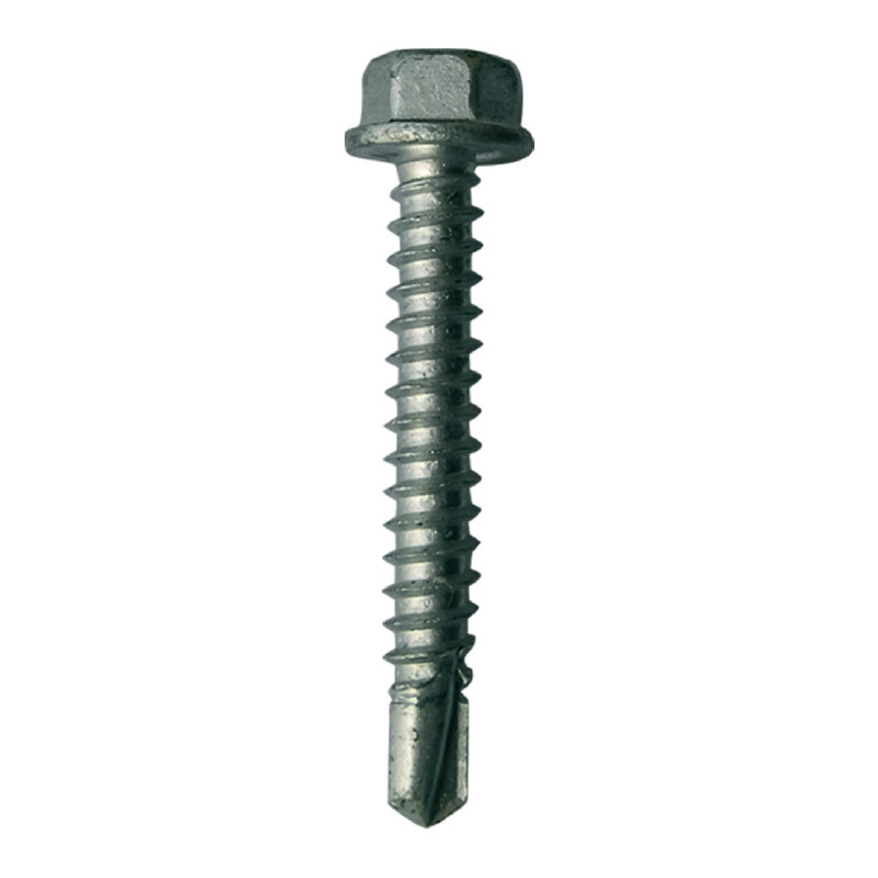 5.5mm x 50mm Hex Head Self Drilling Screws (No washer) External Coated  (Evolution) (Part TSHW5.5-50-3)  Box of 100