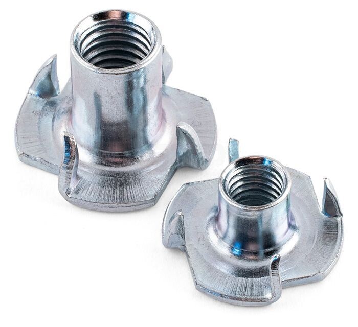 M8 T Nuts  11mm Long  Zinc Plated  Box of 100