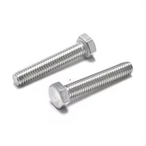 M6 x 25  Aluminium Hexagon Head Bolts Full Thread (Setscrews) Din 933  Aluminium Grade 6061