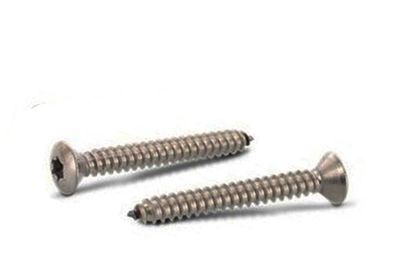 No.8 x 3/8 (4.2 x 9.5mm) TX20 Raised Countersunk Self Tapping Screws  A4 316 Stainless Steel