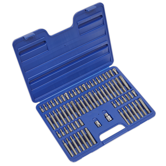 TRX-Star/Security TRX-Star/Hex/Ribe/Spline Bit Set 3/8&quot; &amp; 1/2&quot;Sq Drive 74pc  Model No. AK21974
