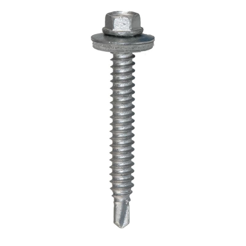 6.3 x 38mm Evolution Hex Washer c/w 16mm Bonded Washer - Stitching Screws  / Halter Bracket Screws  External coating Box of 100