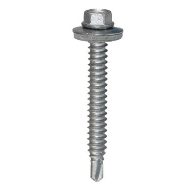 6.3 x 38mm Evolution Hex Washer c/w 16mm Bonded Washer - Stitching Screws  / Halter Bracket Screws  External coating Box of 100