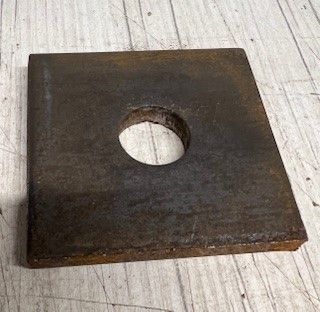 M20 x 75mm x 75mm Square Plate Washers self colour