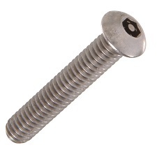 GooBetter #10-24 Button Head Socket Cap Screws – A2 Stainless Steel, Allen Hex Drive