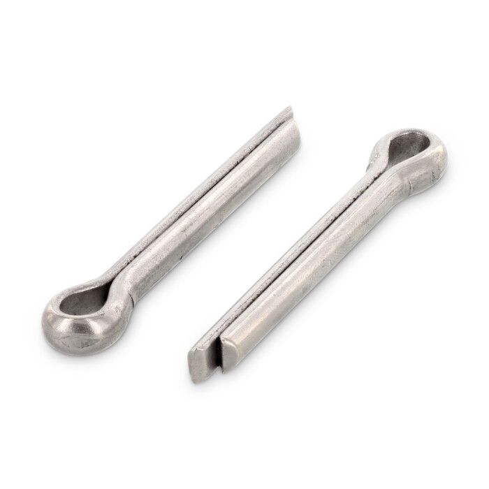 2.5mm x 25mm       (3/32 x 1 ) Split Cotter Pins ISO 1234  A4 316 Stainless Steel (Pack of 25)