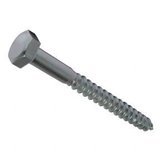 12mm x 380mm Din 571 Hex Head Coach Screws Zinc Plated