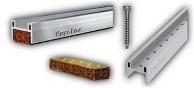 Low profile aluminium decking cork inserts 90 x 28 x 17mm frames Pack of 100