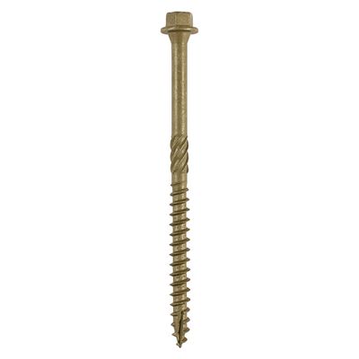 Index Screws  6.7mm x 87mm  Hex Washer Head Box of 50 Green External Coating