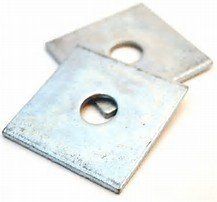 M10 Flat x 50mm  x 3.0mm Thick Square Washer Zinc