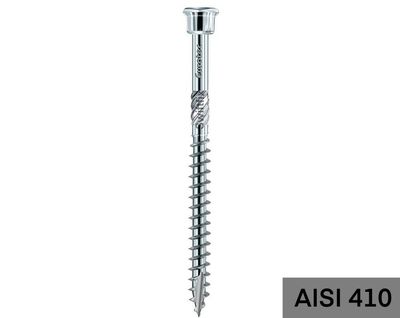 5.0mm x  70mm Terrassotec Hardened Stainless Steel Wood Screws  Box of 200