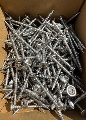 4.0 x 50mm Flange Head Torx Wood Screws Hardened st.st Box of 200