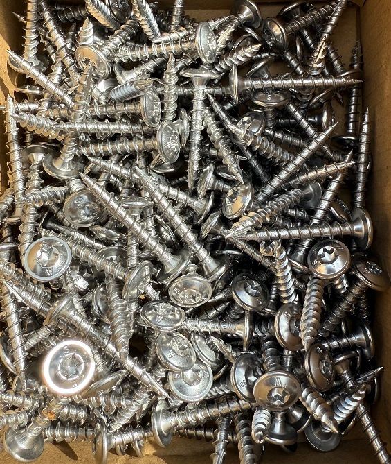 4.0mm x 30mm Flange Head Torx Wood Screws Hardened Stainless Steel Grade AISI 410  Box of 200