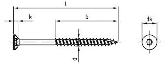 4.0 x 45mm Cut Point Csk Torx TX20 A2 Stainless Steel Wood Screws Part thread Boxed in 200s