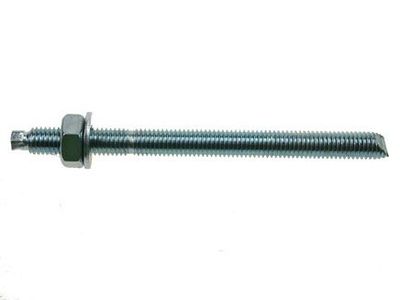 M12 x 160 JCP Resin Studs c/w nut and washer Grade 5.8 Zinc Plated Pack of 10