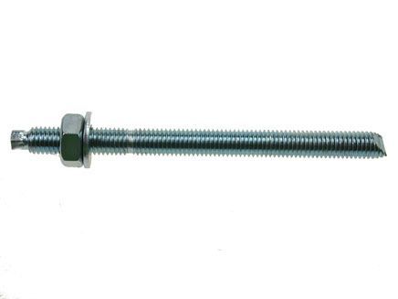 M16 x 190 JCP Resin Studs c/w nut and washer Grade 5.8 Zinc Plated Pack of 10