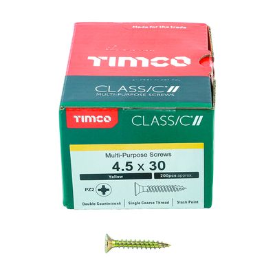 30 Viti Per Legno Testa Svasata Pozi 3x30 Mm - BoltWorld Premium Sharp Shank
