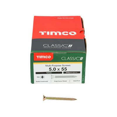 5.0 x 55 Classic Multi Purpose Wood Screws  Box of 200
