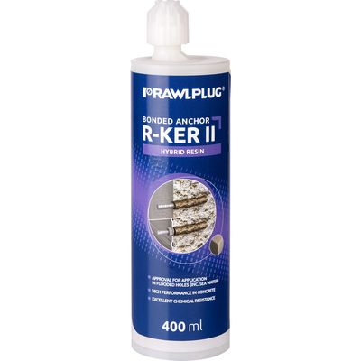 Rawlpug R-KER 400ml Vinylester Resin Cartridge Single Cartridge Hi Load Fixing