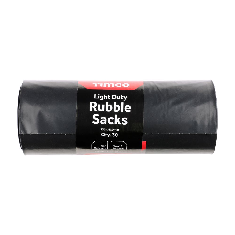 Rubble Sacks - Light Duty  535 x 820mm  Pack of 30 in a Roll