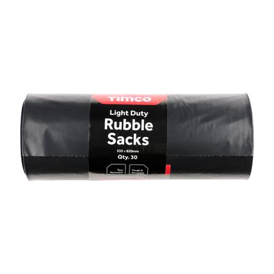 Rubble Sacks - Light Duty  535 x 820mm  Pack of 30 in a Roll