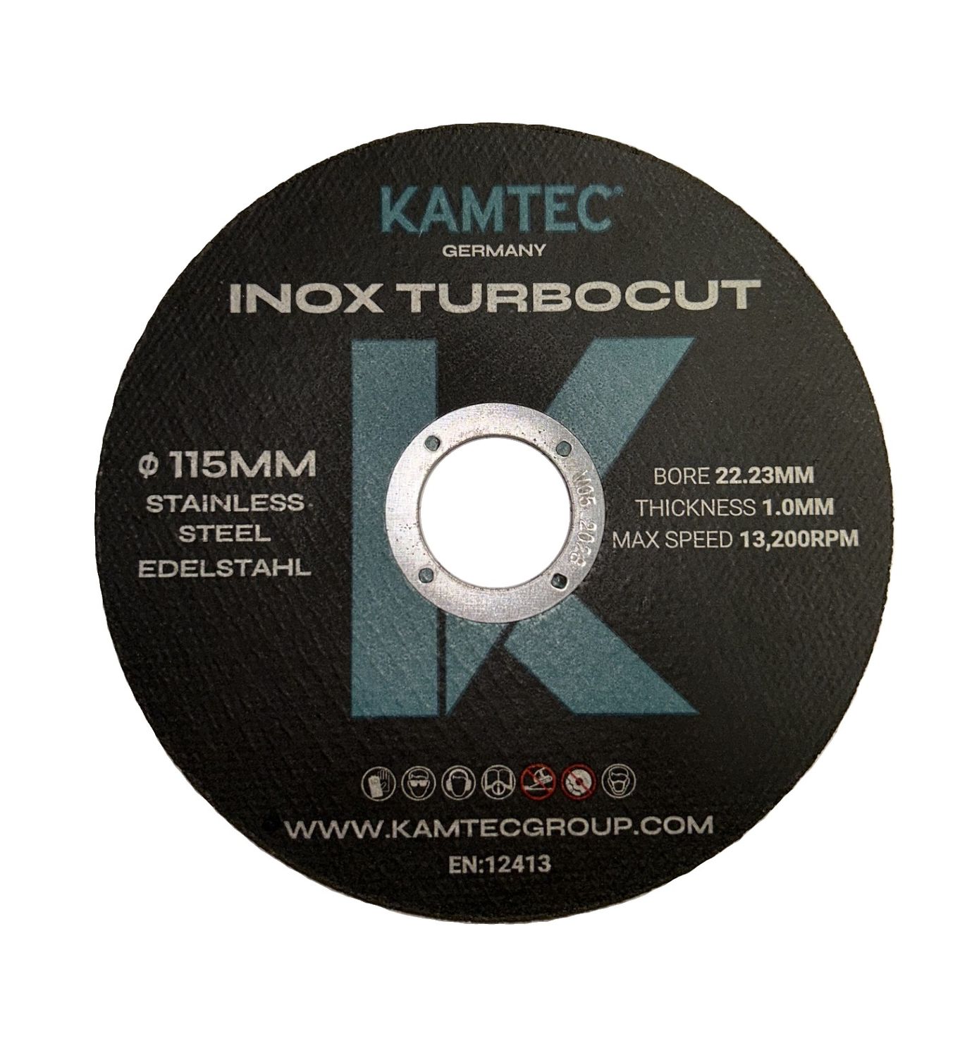 115mm x 1.0mm Kamtec Inox Turbocut Thin Metal Cutting Disc