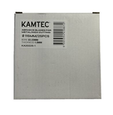 115mm x 1.0mm Kamtec Inox Turbocut Thin Metal Cutting Discs Box of 25