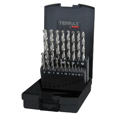 Ruko Terrax 19 Piece HSS-G Twist Drill Set Split Point