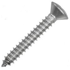 Raised Countersunk Pozi Self Tapping Screws Din 7983