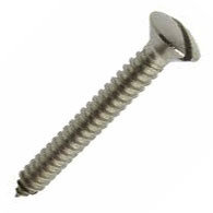 Raised Countersunk Slotted Self Tapping Screws Din 7973